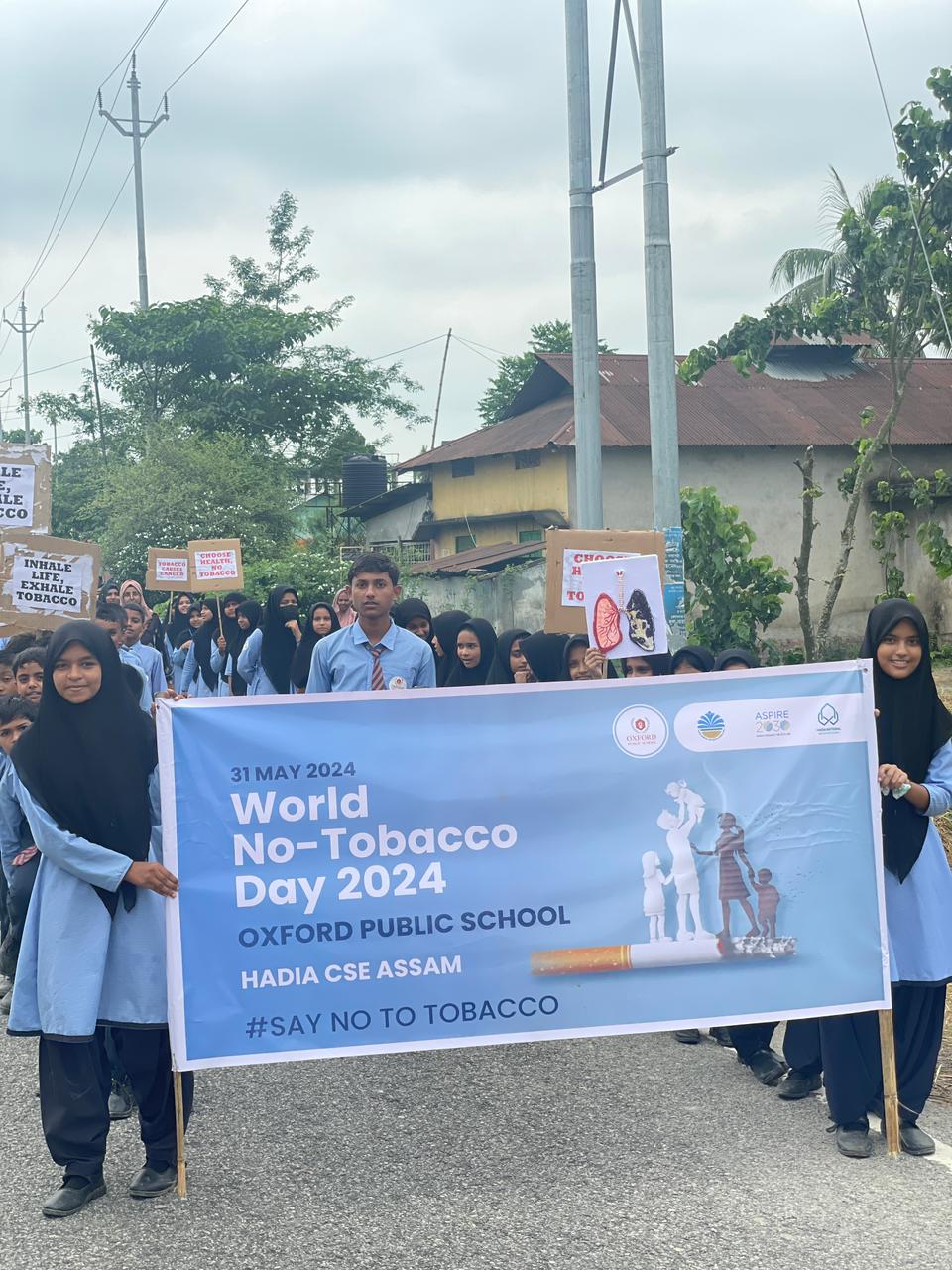 World No Tobacco Day at Oxford Public School